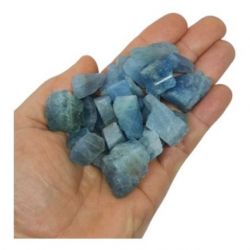 100 Gramas Pedra Agua Marinha Bruto Para Cabochão