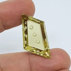 38,97 Cts Green Gold  Lapidação Bubble Forma Livre