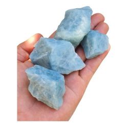 Pedra Bruta Agua Marinha Azul Kit 500 Gramas