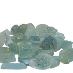 100 Gramas Pedra Topázio Azul Natural Bruto Para Lapidar