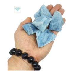 Pedra Bruta Agua Marinha Azul Kit 250 Gramas
