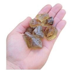 200g Pedra Green Gold Amarelo Bruto Para Lapidar