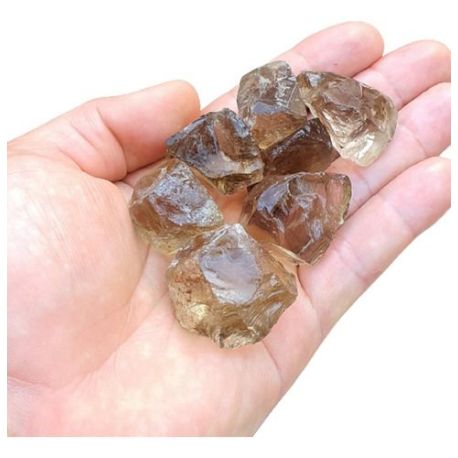 200 Gramas Quartzo Fumê Citrinado Bruto Para Lapidar