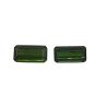3,35 ct Conjunto Turmalina Verde Lapidação Baguete
