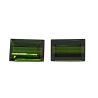 2,04 ct Conjunto Turmalina Verde Retangular