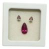 Pedra Turmalina Lapidada Gota Rosa 