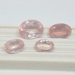 21,07 ct Lote Quartzo Rosa extra Formato Oval