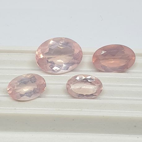 21,07 ct Lote Quartzo Rosa extra Formato Oval