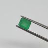 1,30 Ct Pedra Esmeralda Lapidada Retangular 7x6 mm