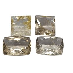 42,95 ct Pedra Quartzo Rutilado Dourado Lapidado
