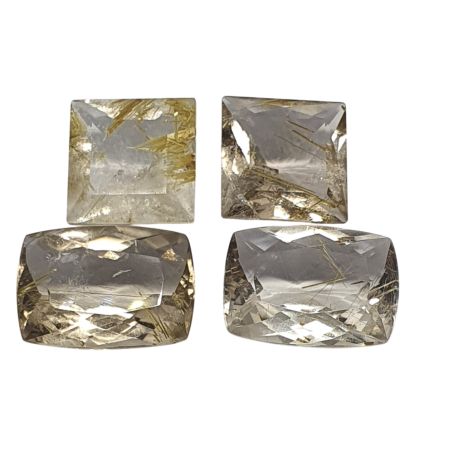 42,95 ct Pedra Quartzo Rutilado Dourado Lapidado