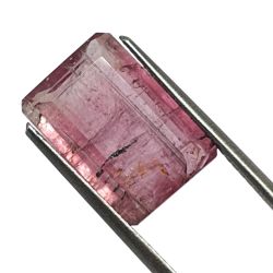 6,56 Ct Turmalina Rosa Retangular 14,2x9,7 mm