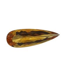 27,03 ct Pedra Citrino Lapidado Gota 40,4x13,6 mm