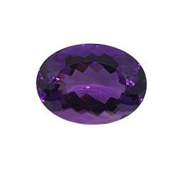 51,89 ct  Pedra Ametista Extra Lapidação Oval 28,8x21 mm
