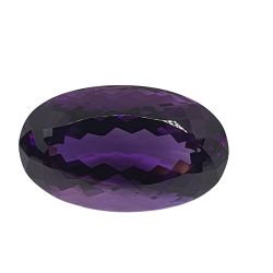 80,35 ct  Pedra Ametista Extra Lapidação Oval 36,7x22,2 mm