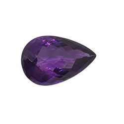 53,82 ct  Pedra Ametista Extra Lapidação Gota 34x22mm