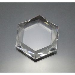 Cristal Princess Medalha Hexagonal 25 mm Lapidação Top