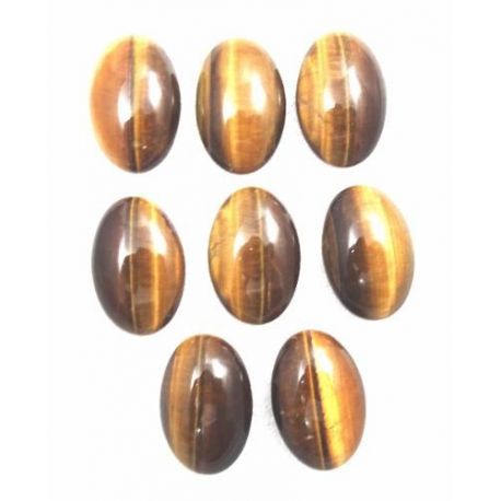 Olho De Tigre Oval Cabochão 30x20 Mm - Preço P/ Peça