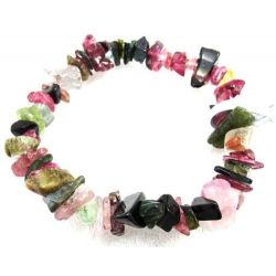 22g Pulseira De Turmalina Polida Mix Cores