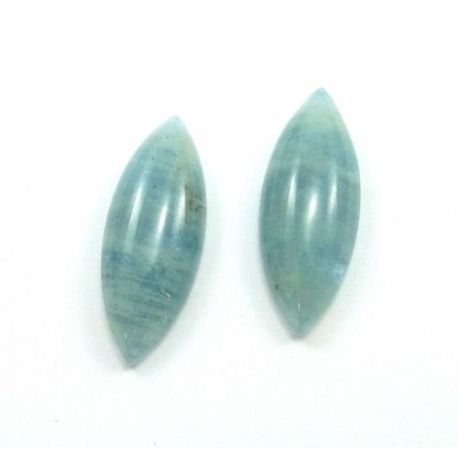 Água Marinha Cabochão Navete 32x12 Mm - Valor Unitário