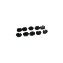 Turmalina Negra Lapidada Oval 7x5 Mm - Kit 10 Peças