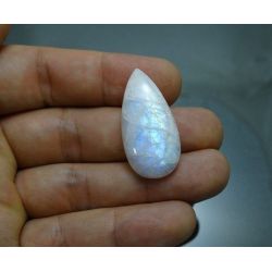 45,46 Cts  Rainbow Moonstone Pedra Da Lua Gota 35,7x17,9 Mm