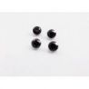Turmalina Negra Lapidada Redondo 7 Mm Kit 4 Peças