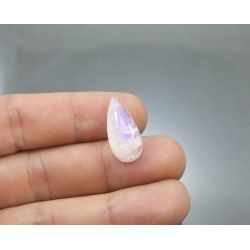 14,85 Cts Rainbow Moonstone Pedra Da Lua Gota 23,5 X 10,8 Mm