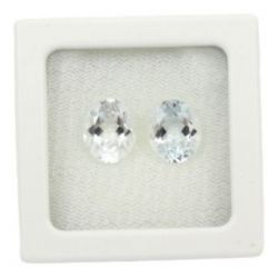 Kit Água Marinha Lapidação Oval 12x10 Mm 2 Peças